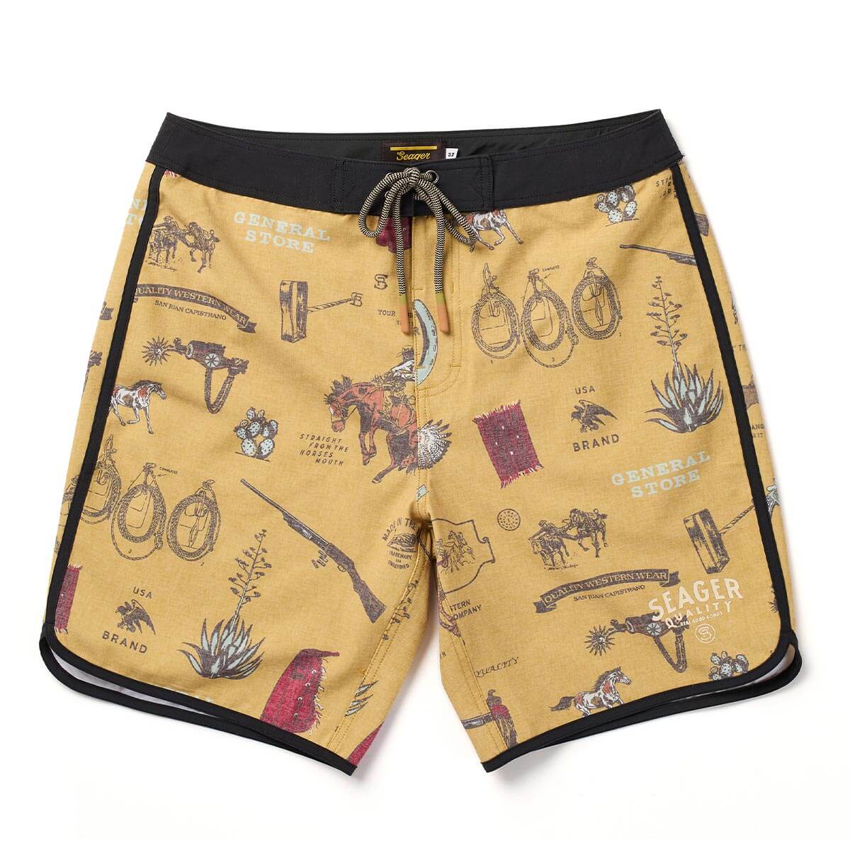 Microdose Scallop Boardshort Bronze - Seager
