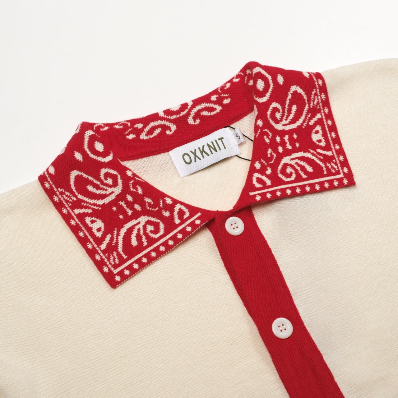 Red Vintage Knit Cardigan