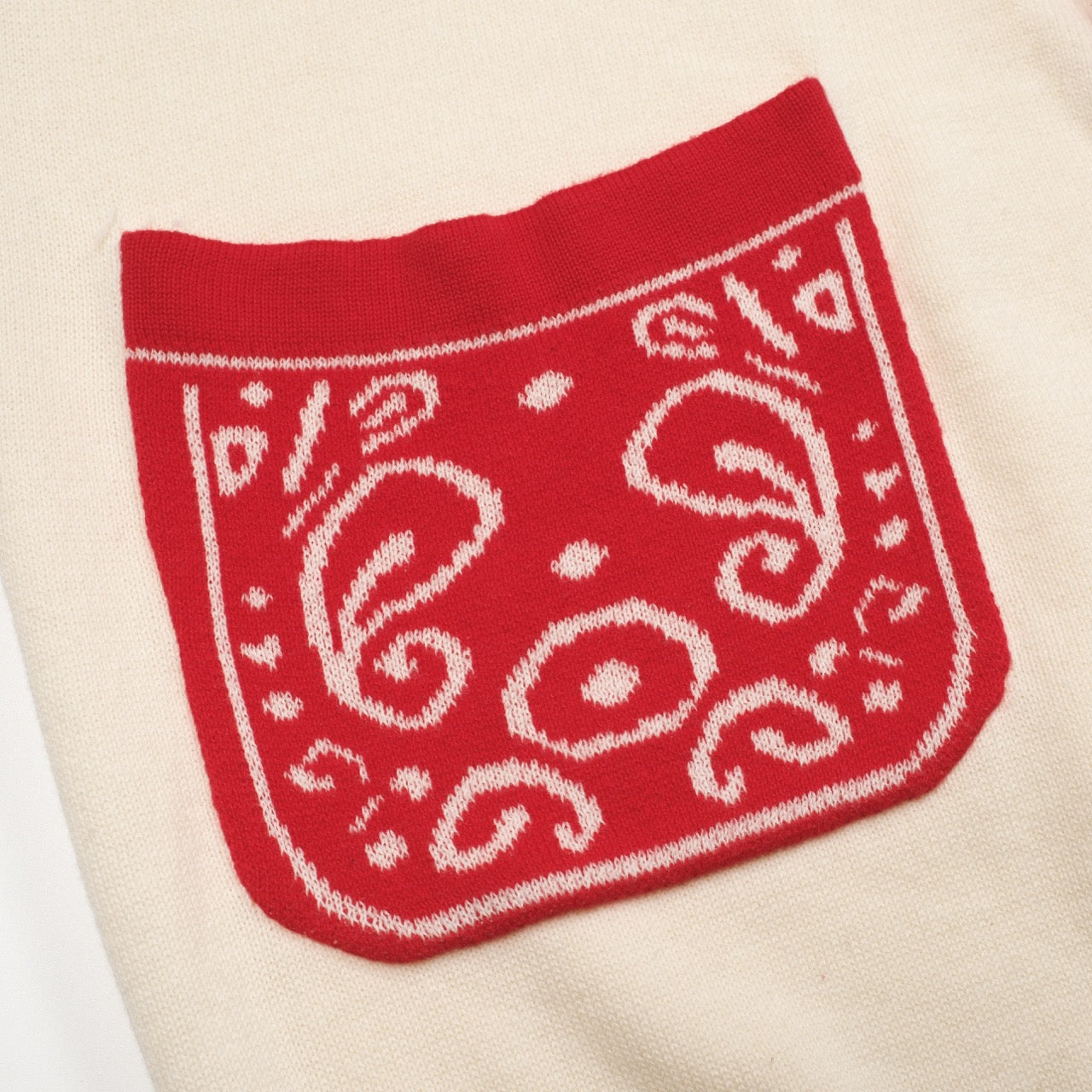 Red Vintage Knit Cardigan