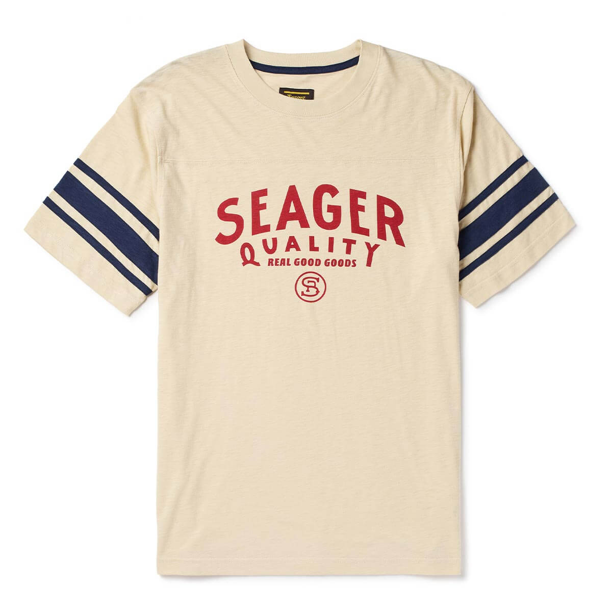 Riggins Crew Tee Cream - Seager