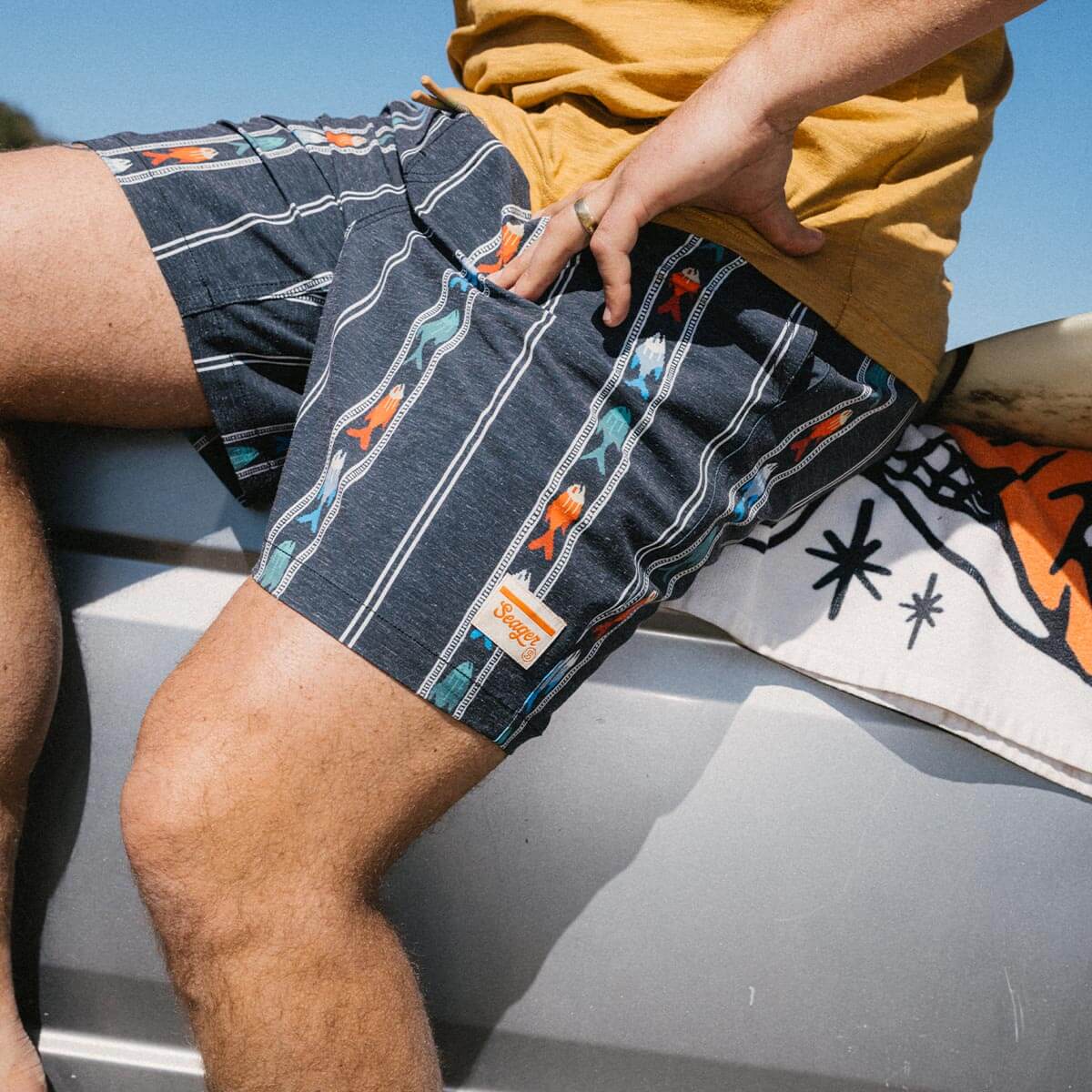 Yuma Hybrid Shorts Upstream Black - Seager