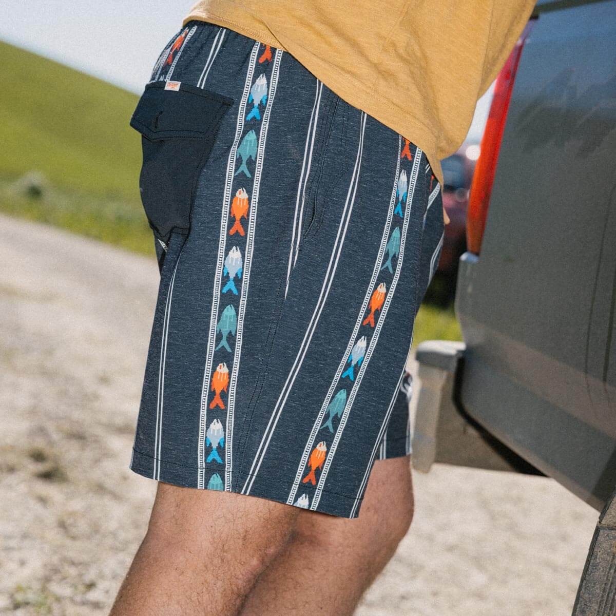 Yuma Hybrid Shorts Upstream Black - Seager