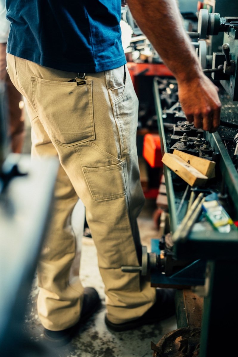 Bison Canvas Pant Stone - Seager