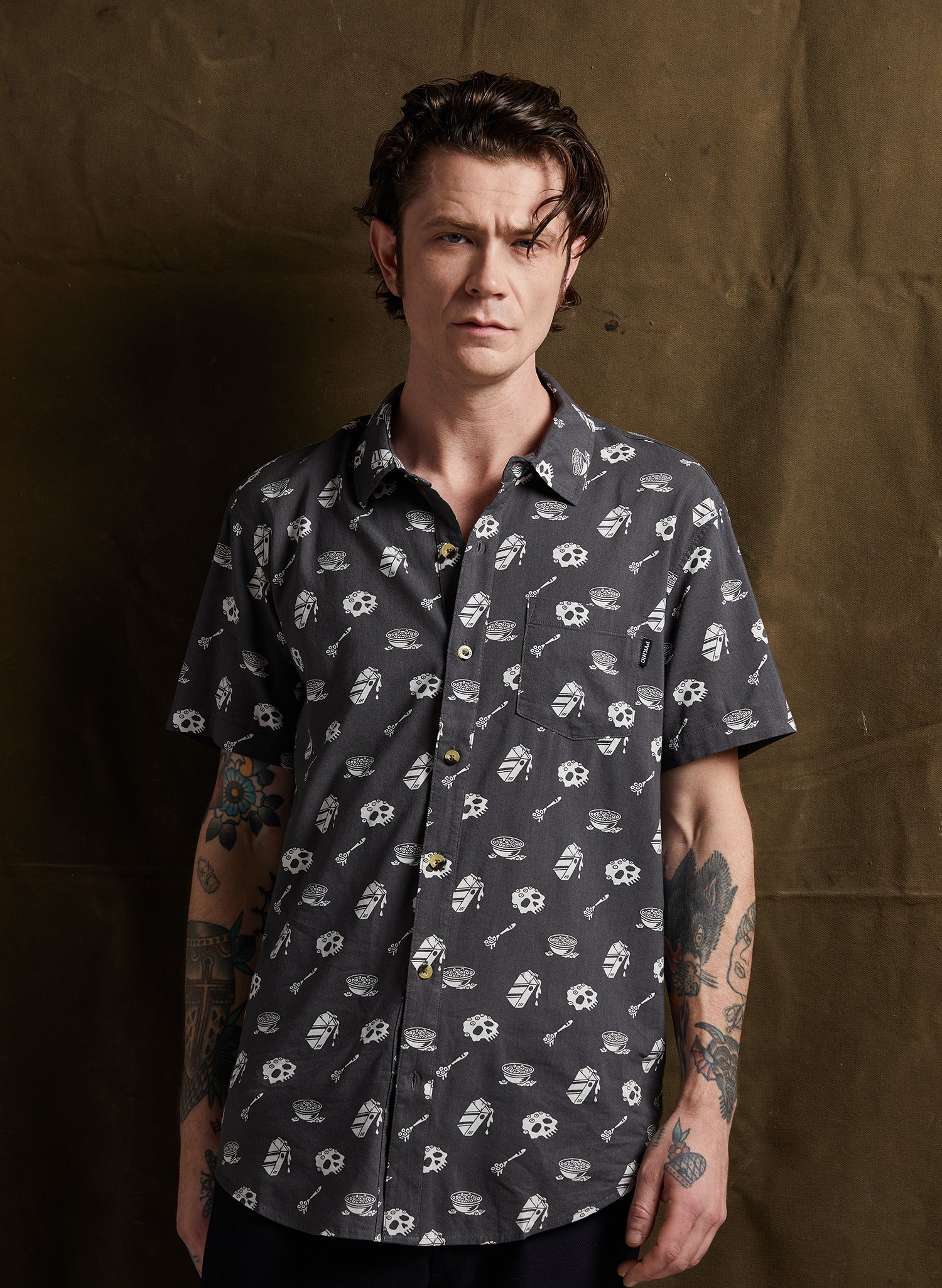 Cereal Killer Button-Up