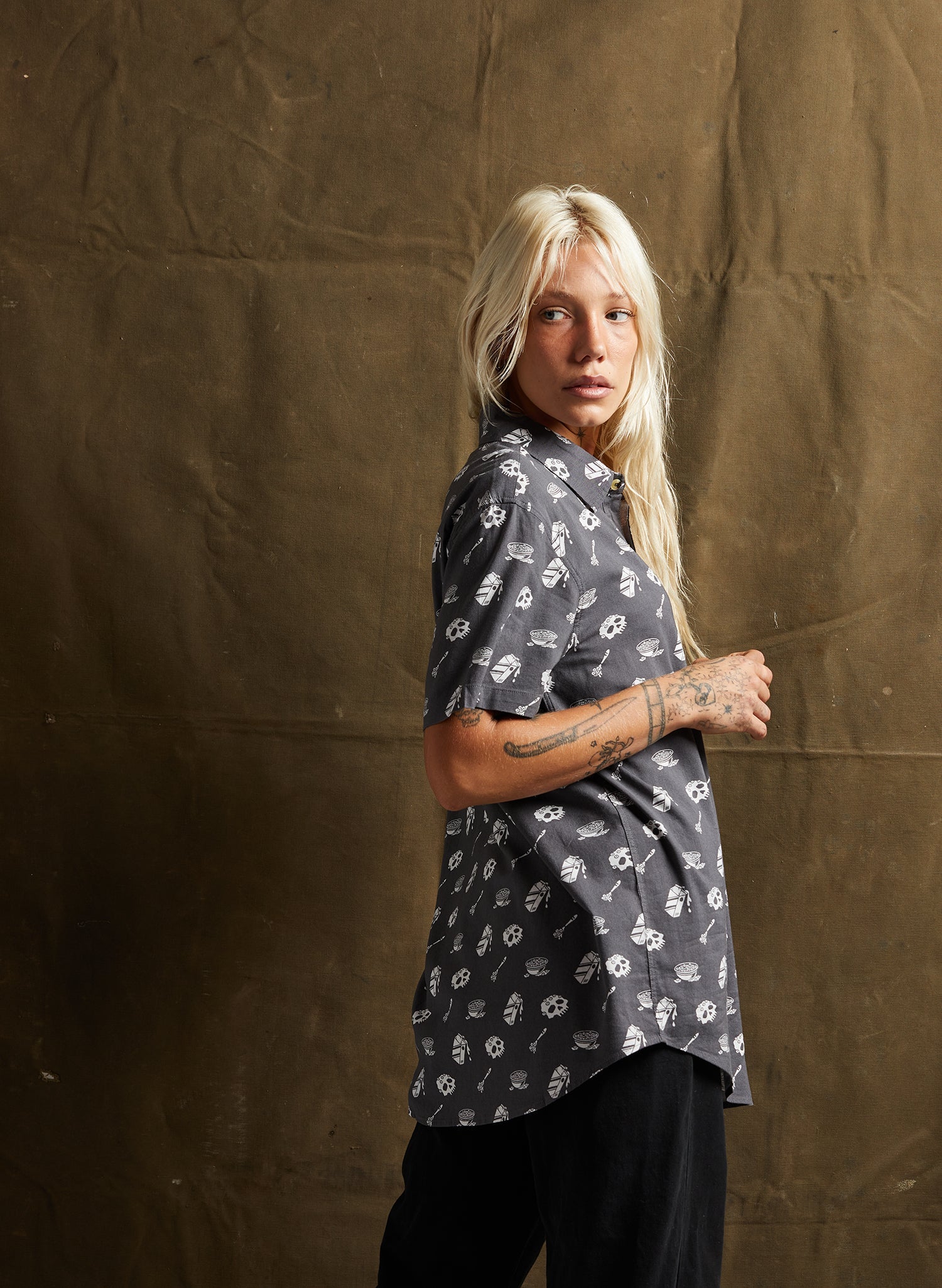 Cereal Killer Button-Up