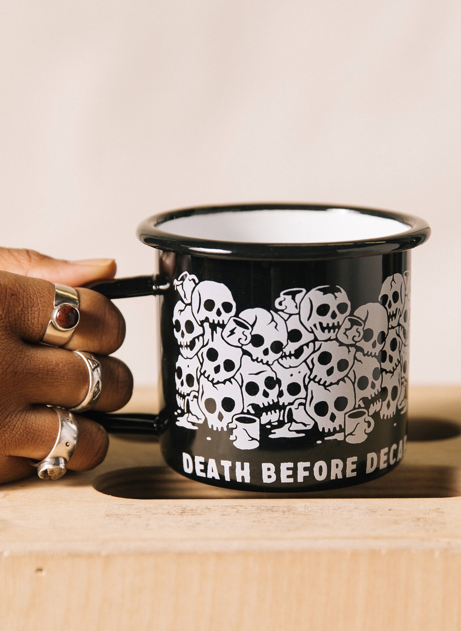 Death Before Decaf Coffee Mug