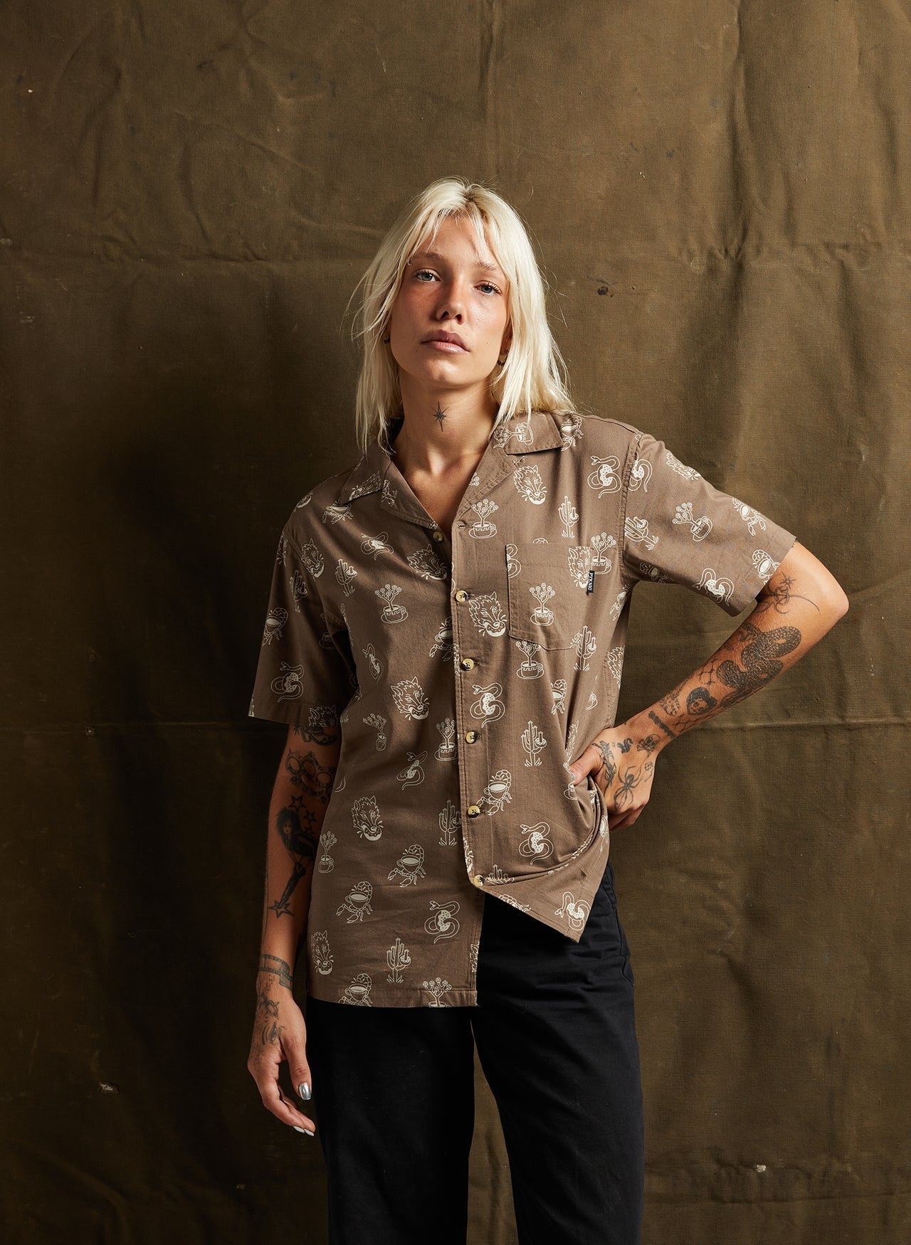 Desert Donuts Button-Up