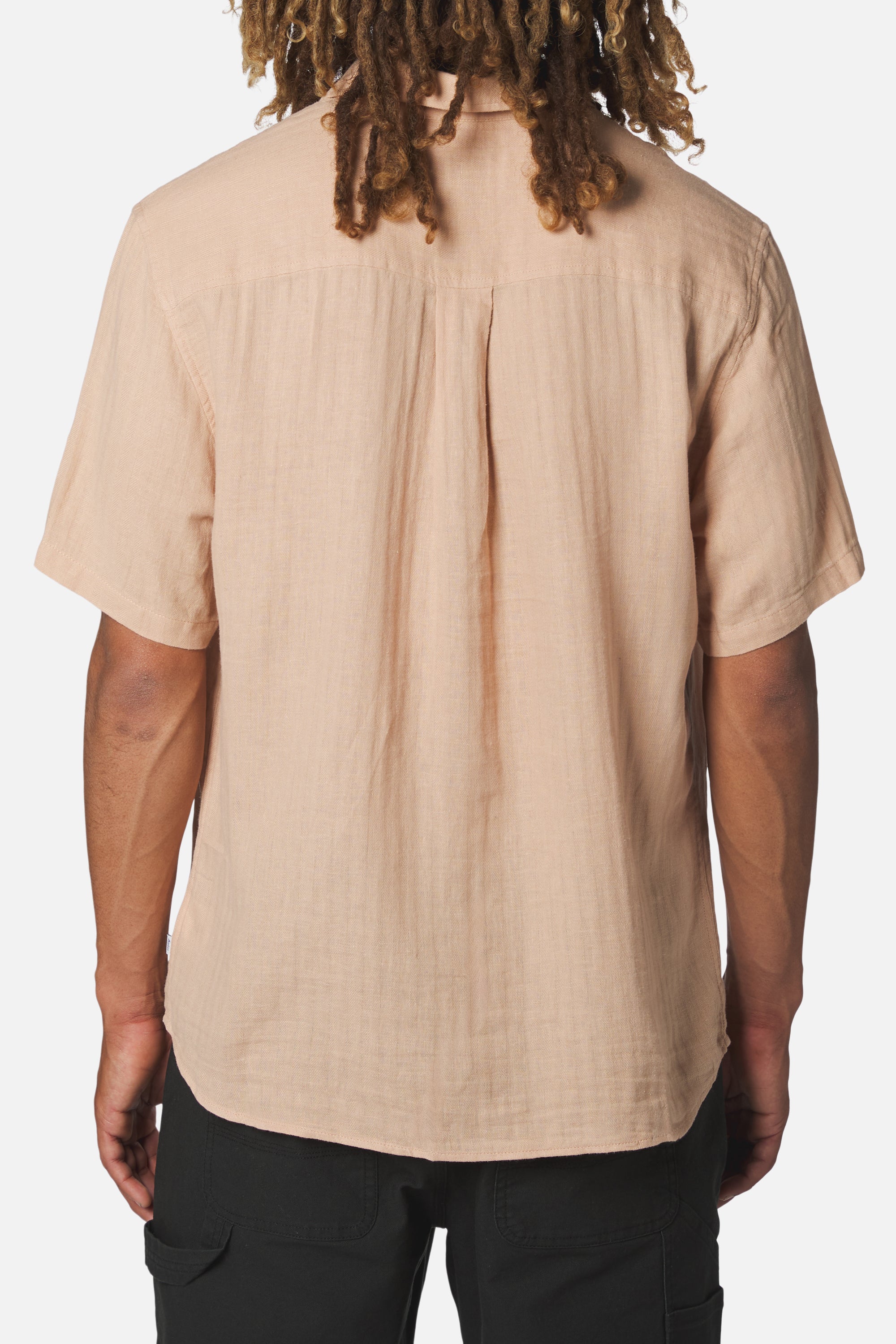 Alan Solid SS Shirt Brush - Modelo Espalda
