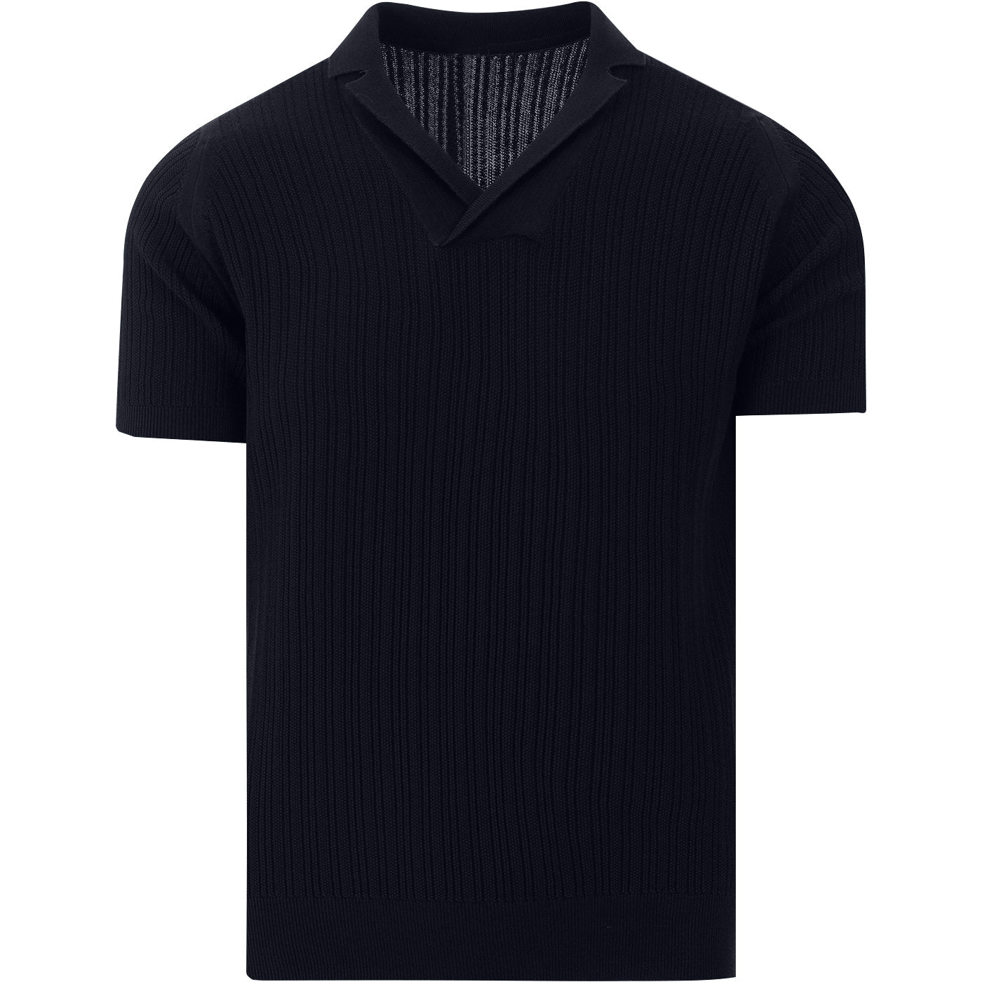 60s Ribbed Knit Polo