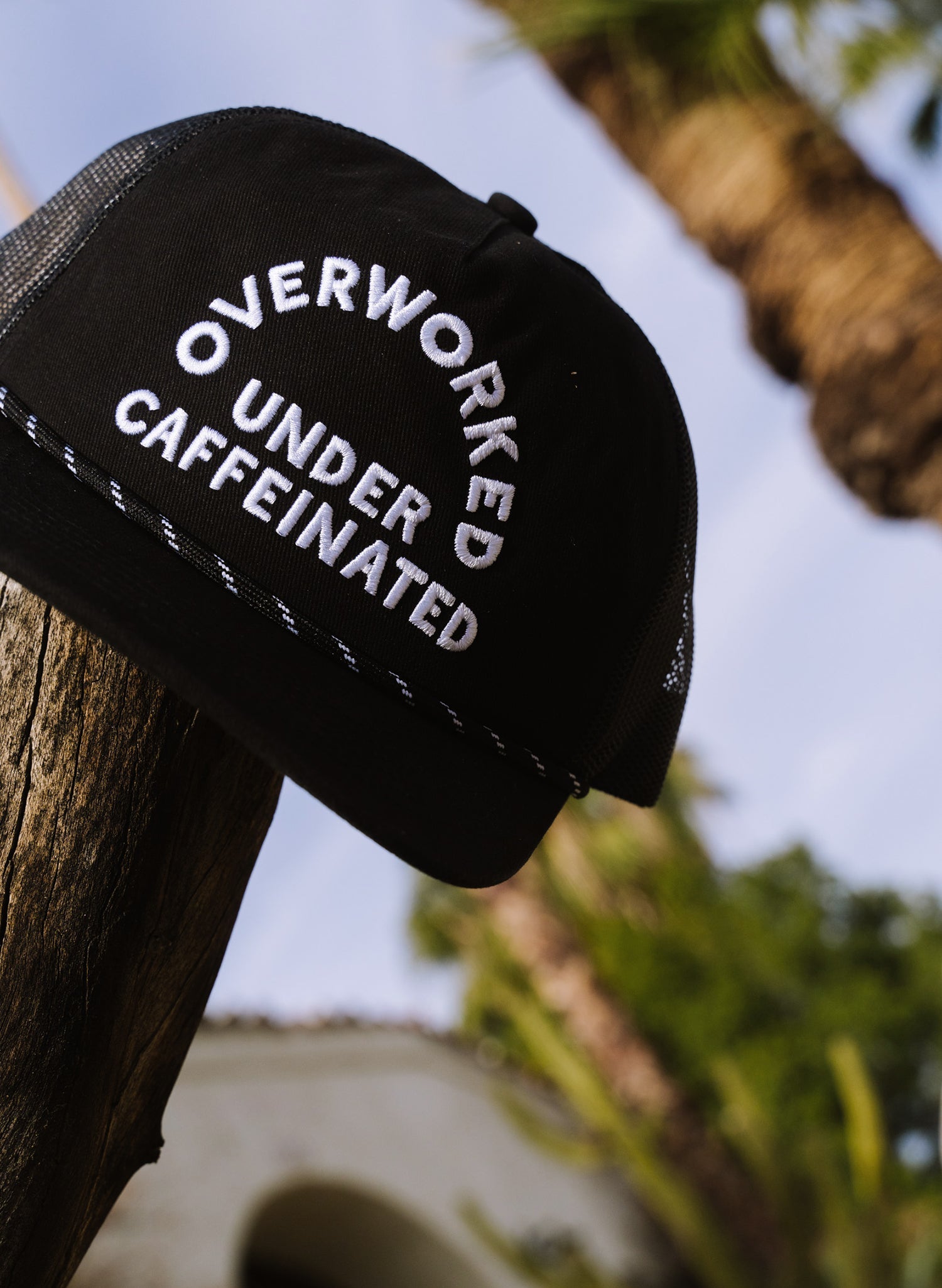 Overworked Under Caffeinated Hat