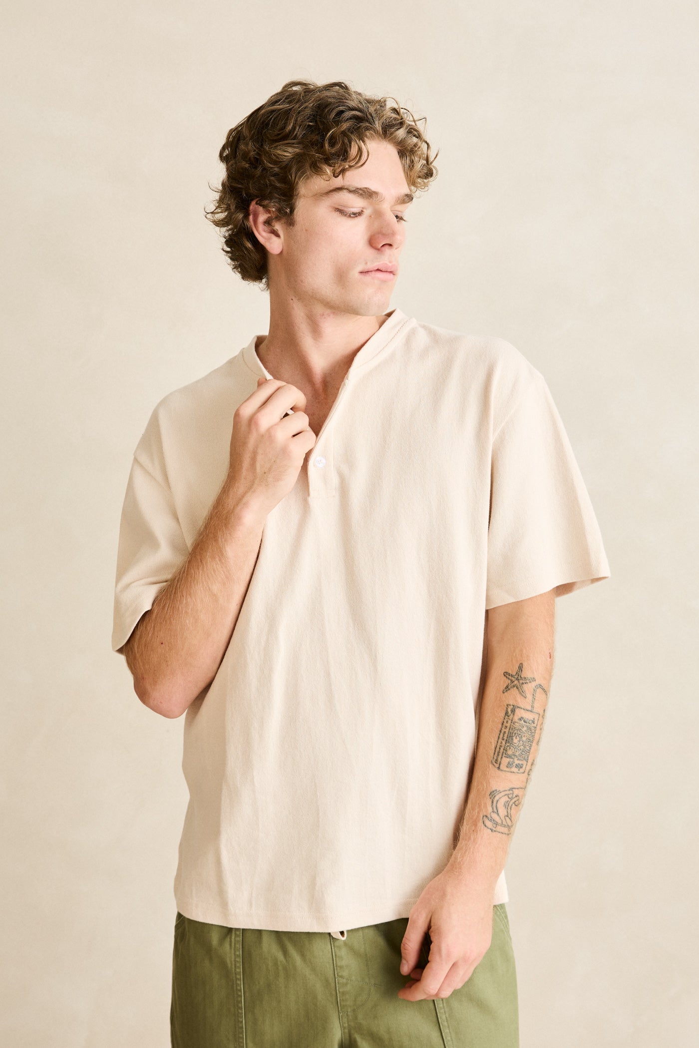 Vintage Jersey SS Henley