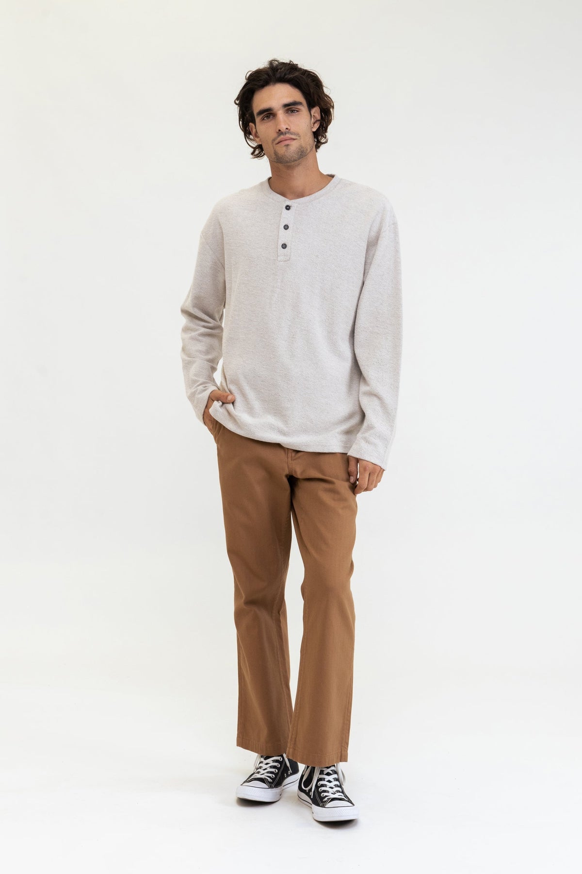 Vintage Terry LS Henley