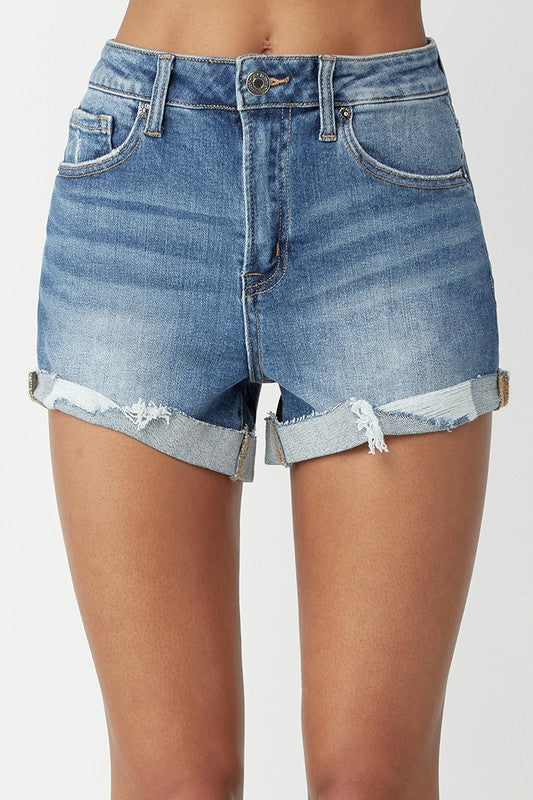 Risen HR Ripped Hem Shorts